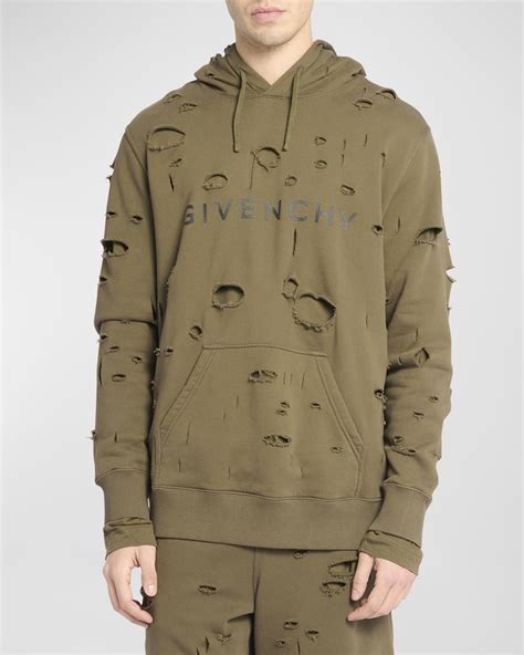 givenchy hoodie sizing|givenchy destroyed hoodie.